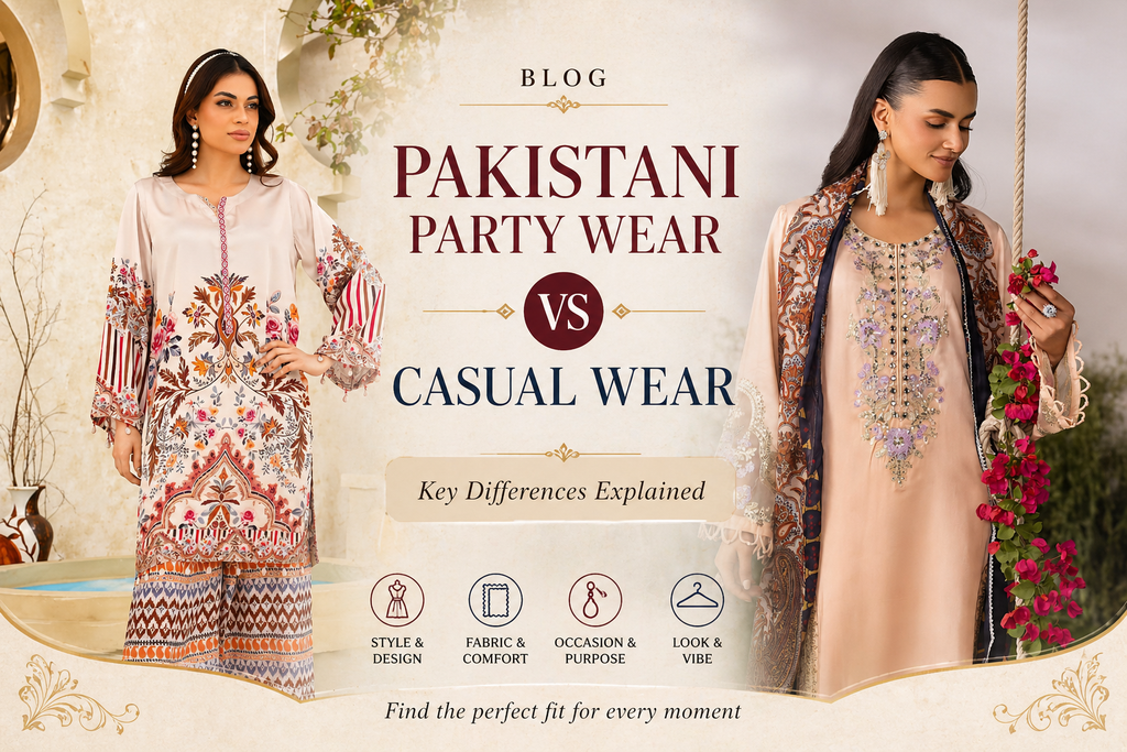 Pakistani Party Wear vs Casual Wear – Key Differences Explained