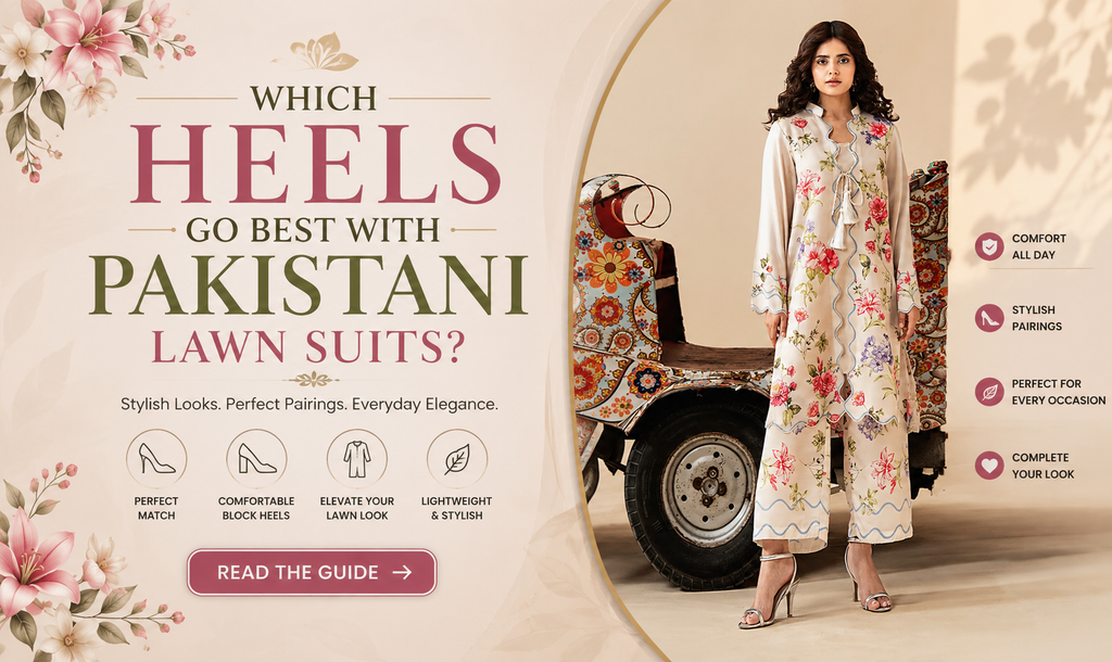 Which Heels Go Best with Pakistani Lawn Suits?