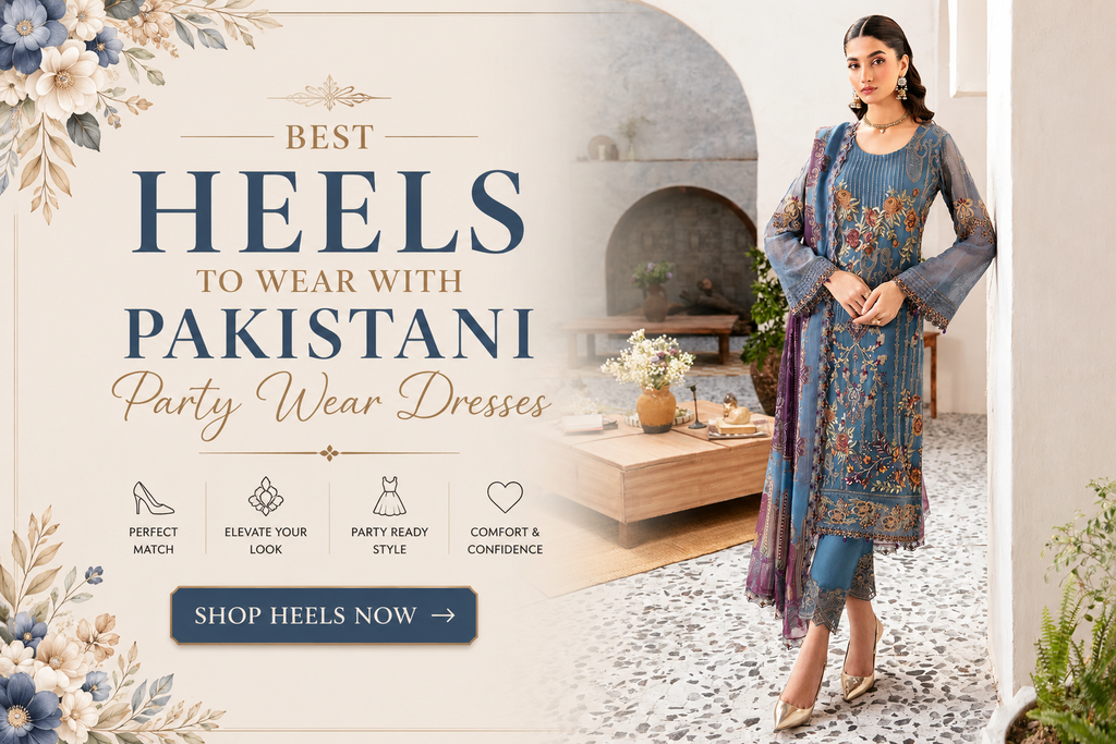 Best Heels to Wear with Pakistani Party Wear Dresses