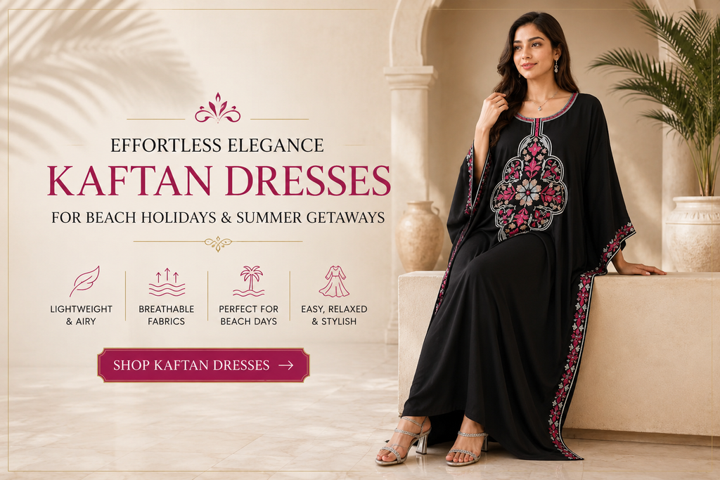 Best Kaftan Dresses for Beach Holidays and Summer Getaways