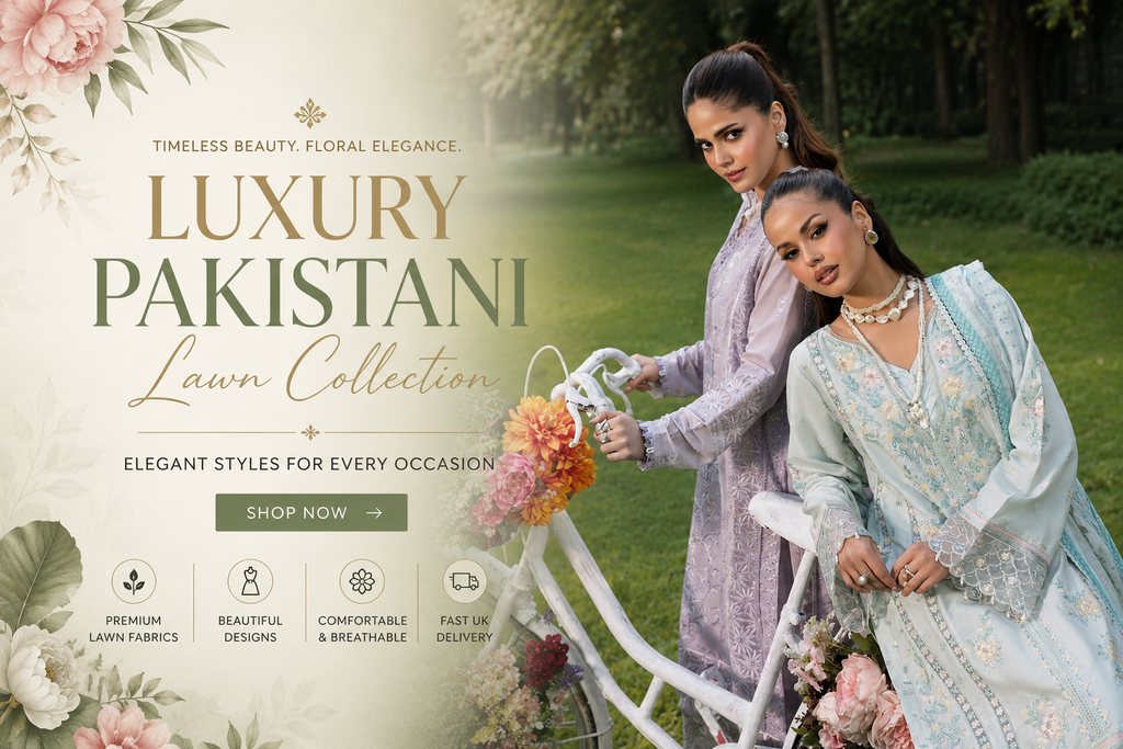 Affordable Pakistani Lawn Dresses UK