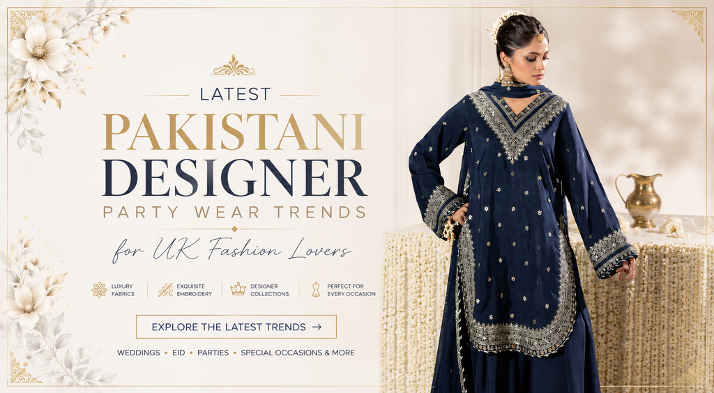 Latest Pakistani Designer Party Wear Trends for UK Fashion Lovers