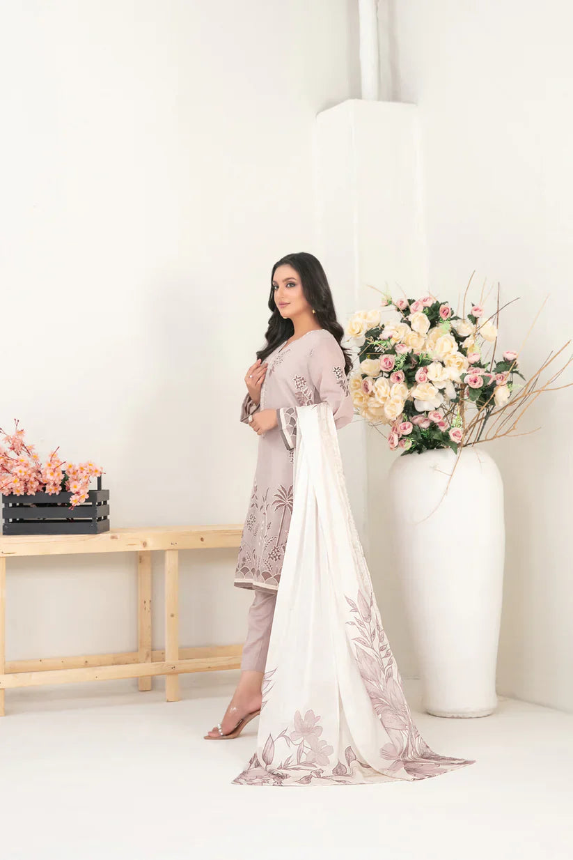 Tawakkal Embroidered Cotton Khaddi Suit D-2064