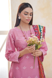Dynia's By  Bin Saeed Embroidered Chickenkari Lawn Suit BS-102
