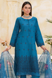 Dynia's By  Bin Saeed Embroidered Chickenkari Lawn Suit BS-103