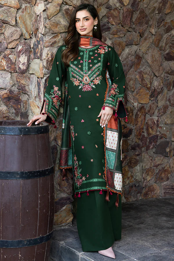 Farasha PK Embroidered Khaddar Suit Daisywink