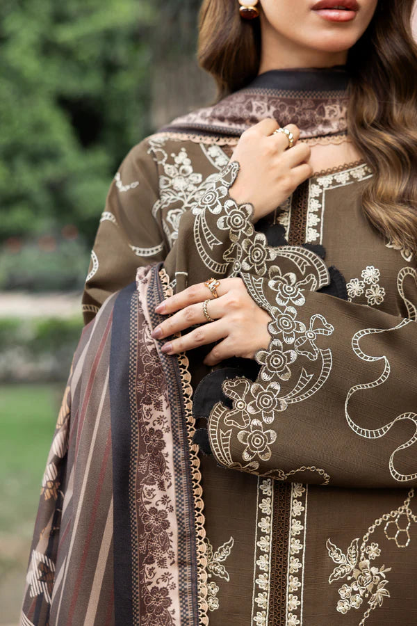 Farasha PK Embroidered Khaddar Suit Stonepetal