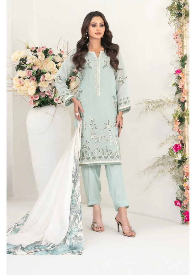 Tawakkal Embroidered Cotton Khaddi Suit D-2063