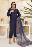 Dynia's By  Bin Saeed Embroidered Chickenkari Lawn Suit BS-104
