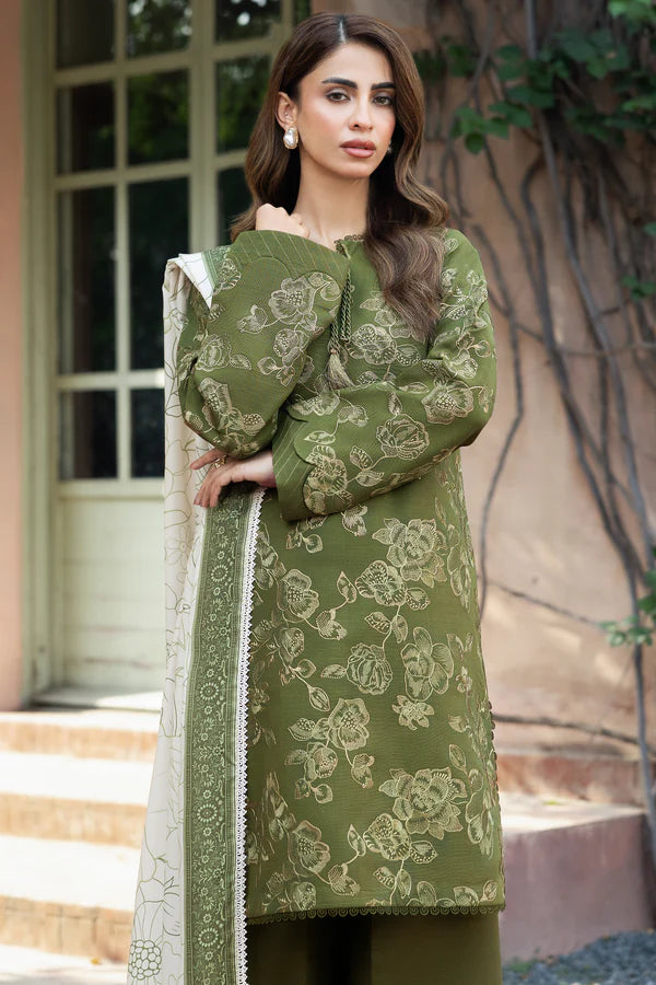 Farasha PK Embroidered Khaddar Suit Olvyn