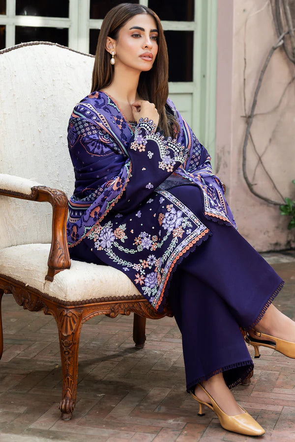 Farasha PK Embroidered Khaddar Suit Dewsay