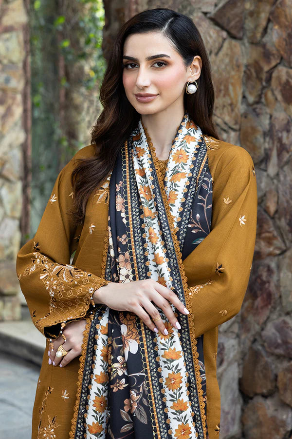 Farasha PK Embroidered Khaddar Suit Sundune