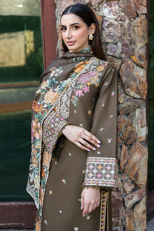 Farasha PK Embroidered Khaddar Suit Sandlit