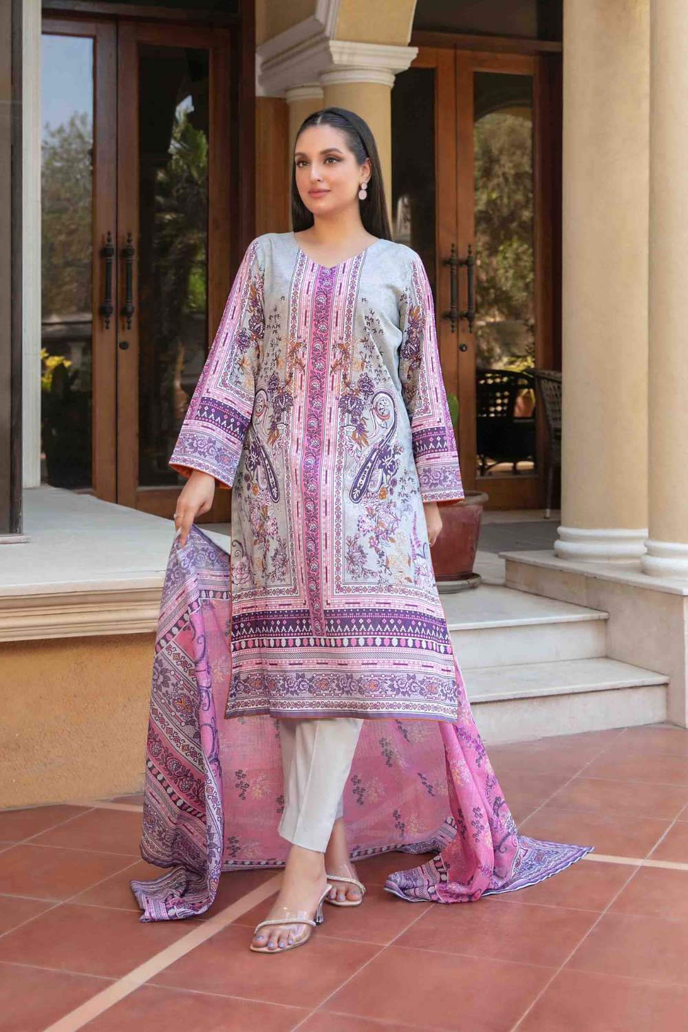 Tawakkal Digital Printed Lawn Suit D-1504