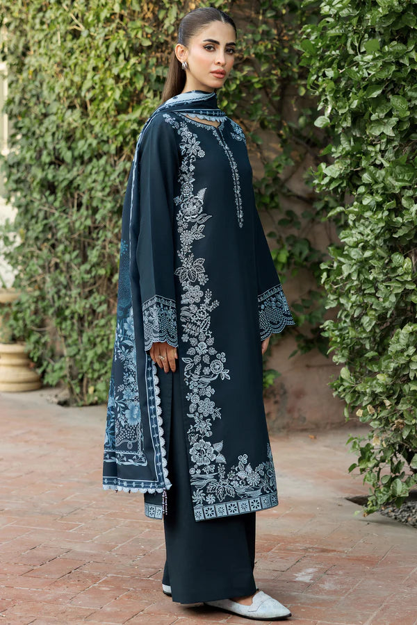Farasha PK Embroidered Khaddar Suit Softdawn