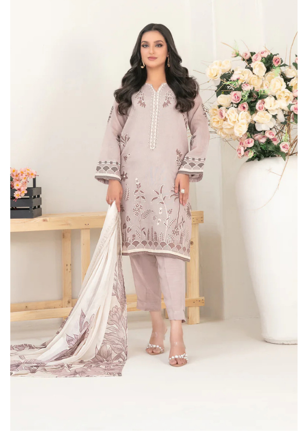 Tawakkal Embroidered Cotton Khaddi Suit D-2064