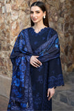 Farasha PK Embroidered Khaddar Suit Bluebell