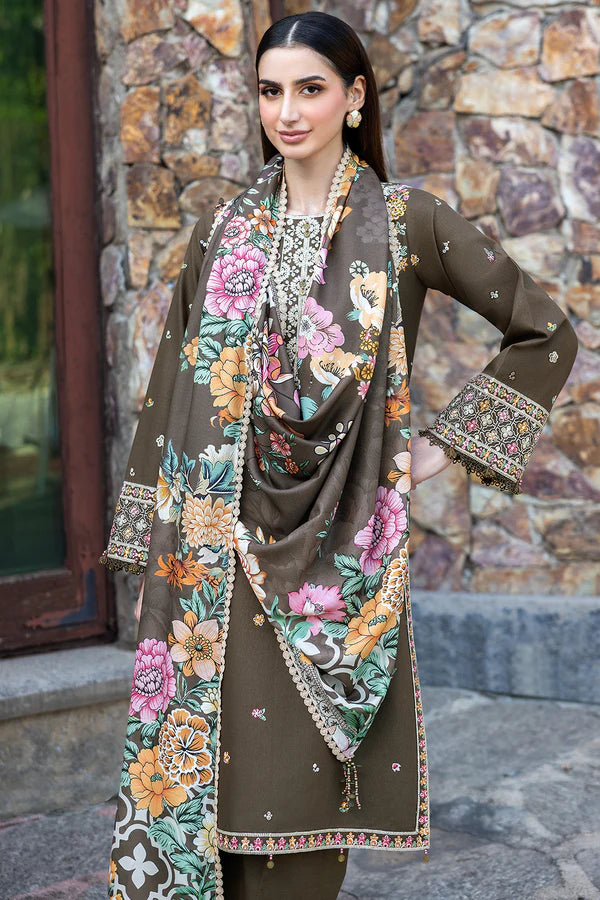 Farasha PK Embroidered Khaddar Suit Sandlit
