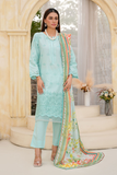 Dynia's By Bin Saeed Embroidered Chickenkari Lawn Suit BS-107