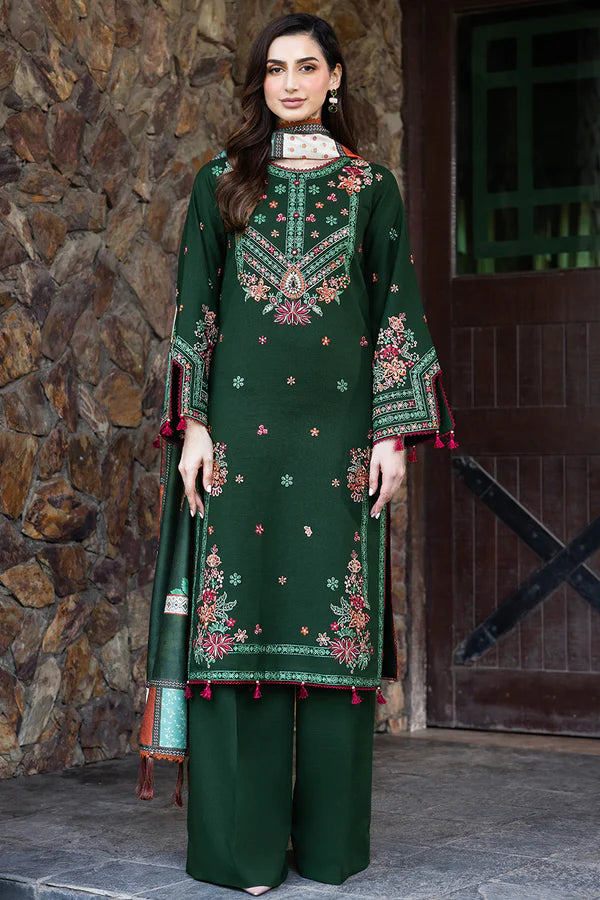 Farasha PK Embroidered Khaddar Suit Daisywink