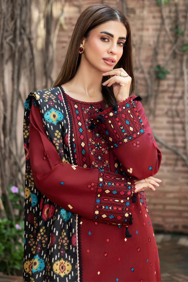 Farasha PK Embroidered Khaddar Suit Melody