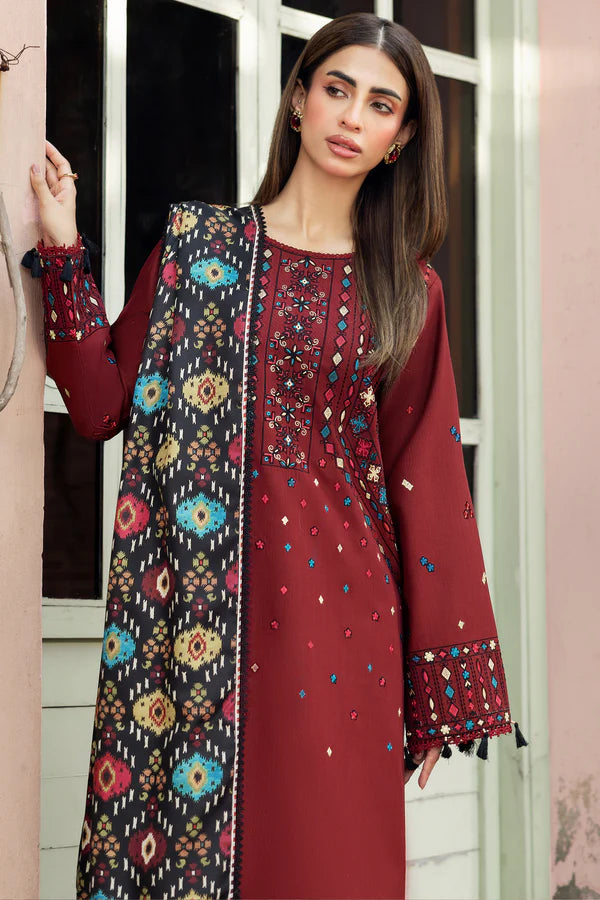 Farasha PK Embroidered Khaddar Suit Melody
