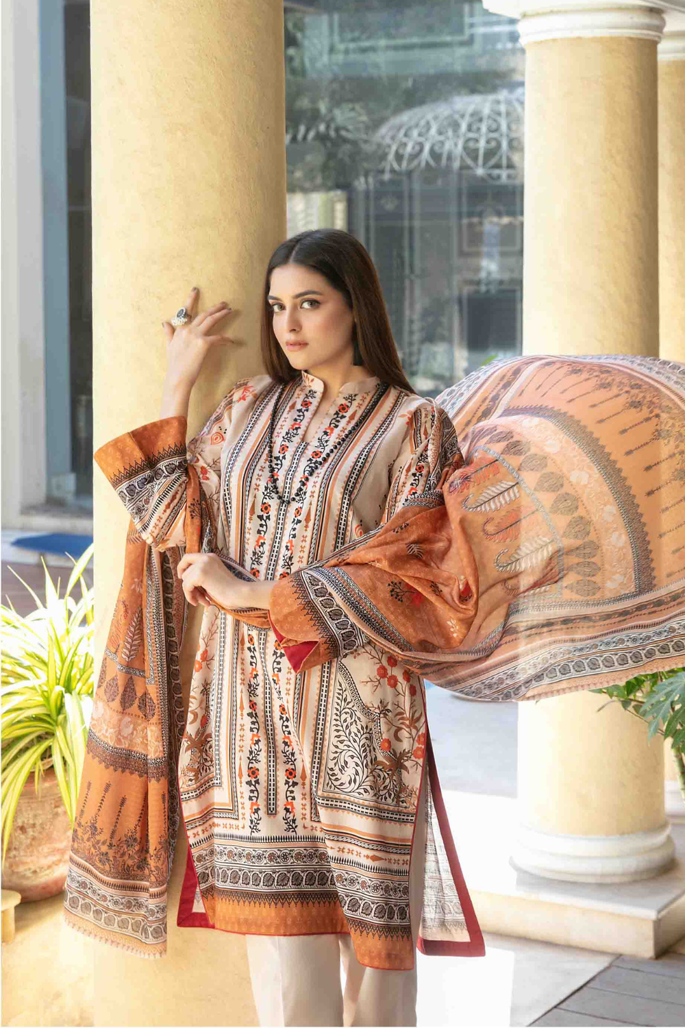 Tawakkal Digital Printed Lawn Suit D-1503