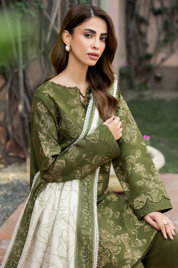 Farasha PK Embroidered Khaddar Suit Olvyn