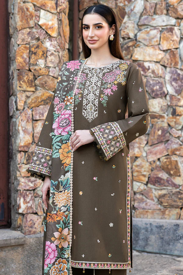 Farasha PK Embroidered Khaddar Suit Sandlit