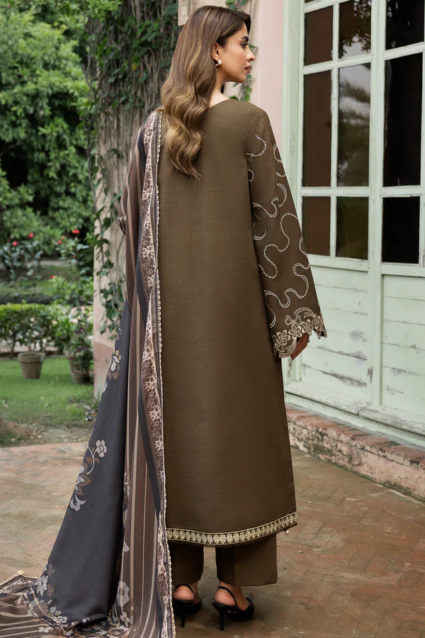 Farasha PK Embroidered Khaddar Suit Stonepetal