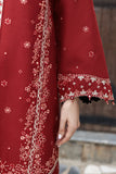 Farasha PK Embroidered Khaddar Suit Claret