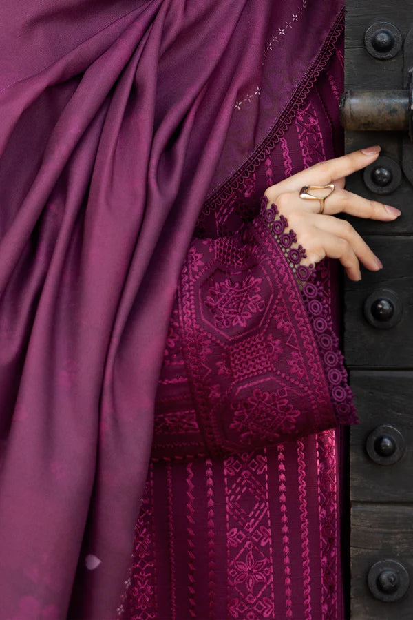 Farasha PK Embroidered Khaddar Suit Rosemer