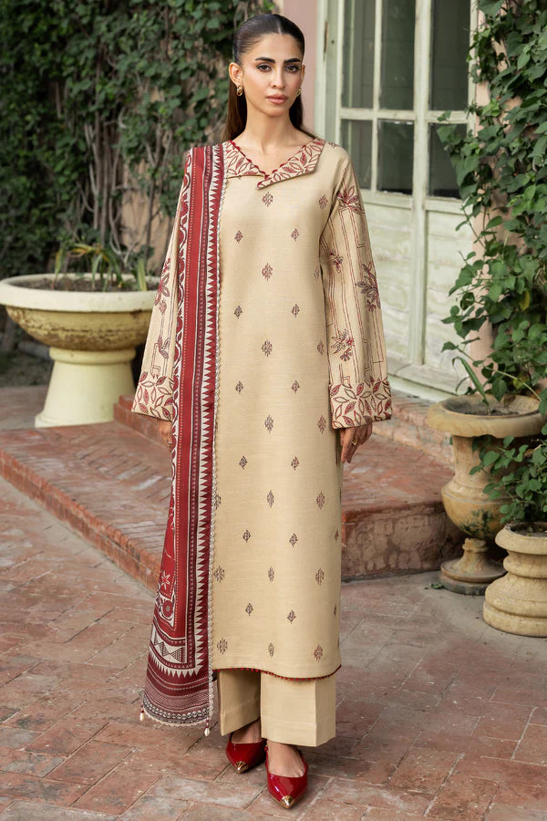Farasha PK Embroidered Khaddar Suit Sunrose