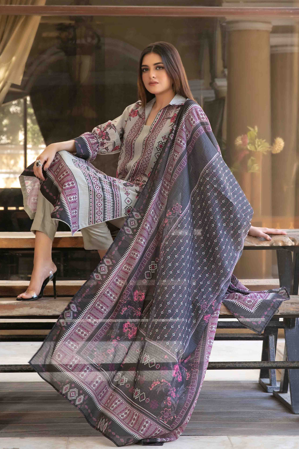 Tawakkal Digital Printed Lawn Suit D-1502