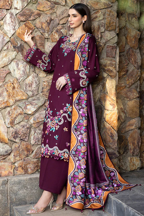 Farasha PK Embroidered Khaddar Suit Pheona