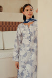 Beechtree Printed Blended Lawn Suit PEARL BLUE BT-12