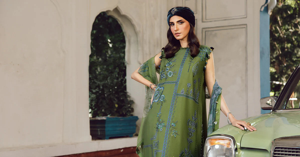 Maria B 3PC Embroidered Cambric Suit MPT-2701-A