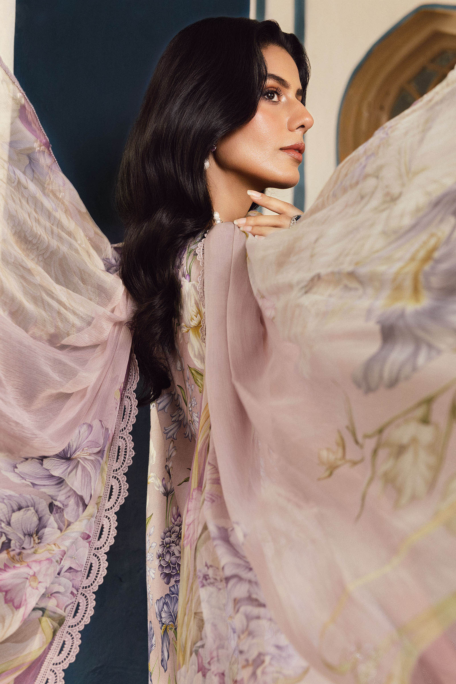 Maria B 3PC Embroidered Cambric Suit MPT-2708-A