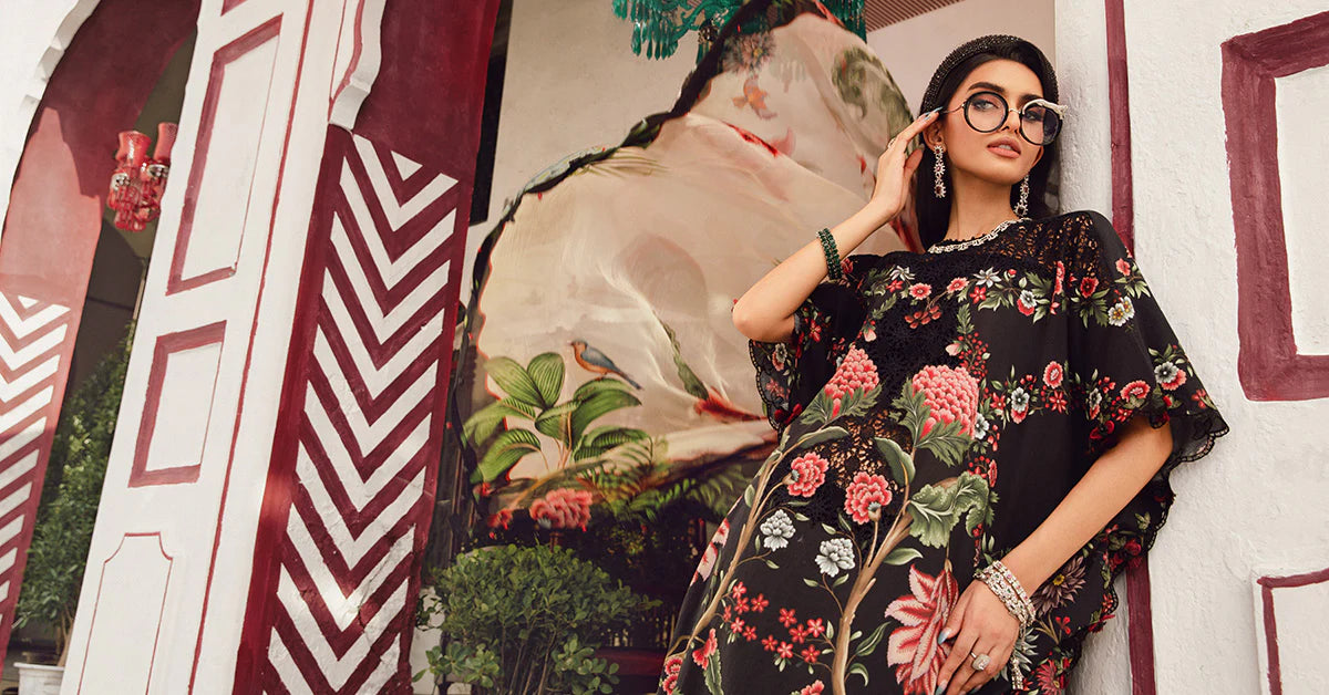 Maria B 3PC Embroidered Cambric Suit MPT-2709-B