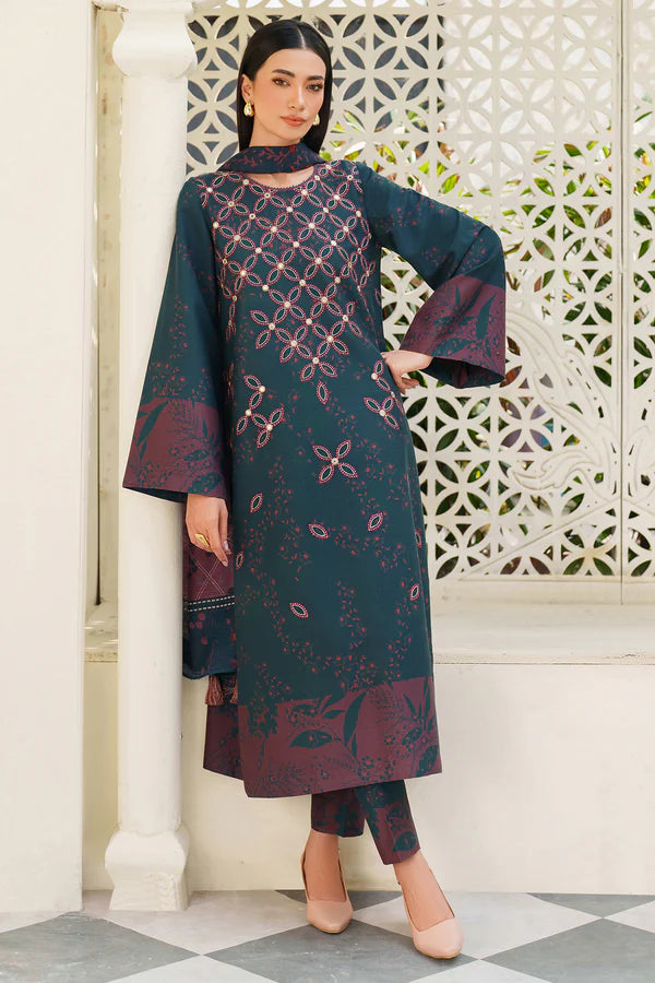 Jazmin Embroidered Viscose Suit UW-0174