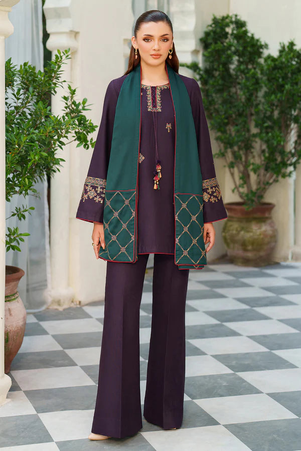 Jazmin Embroidered Khaddar Suit UW-0189