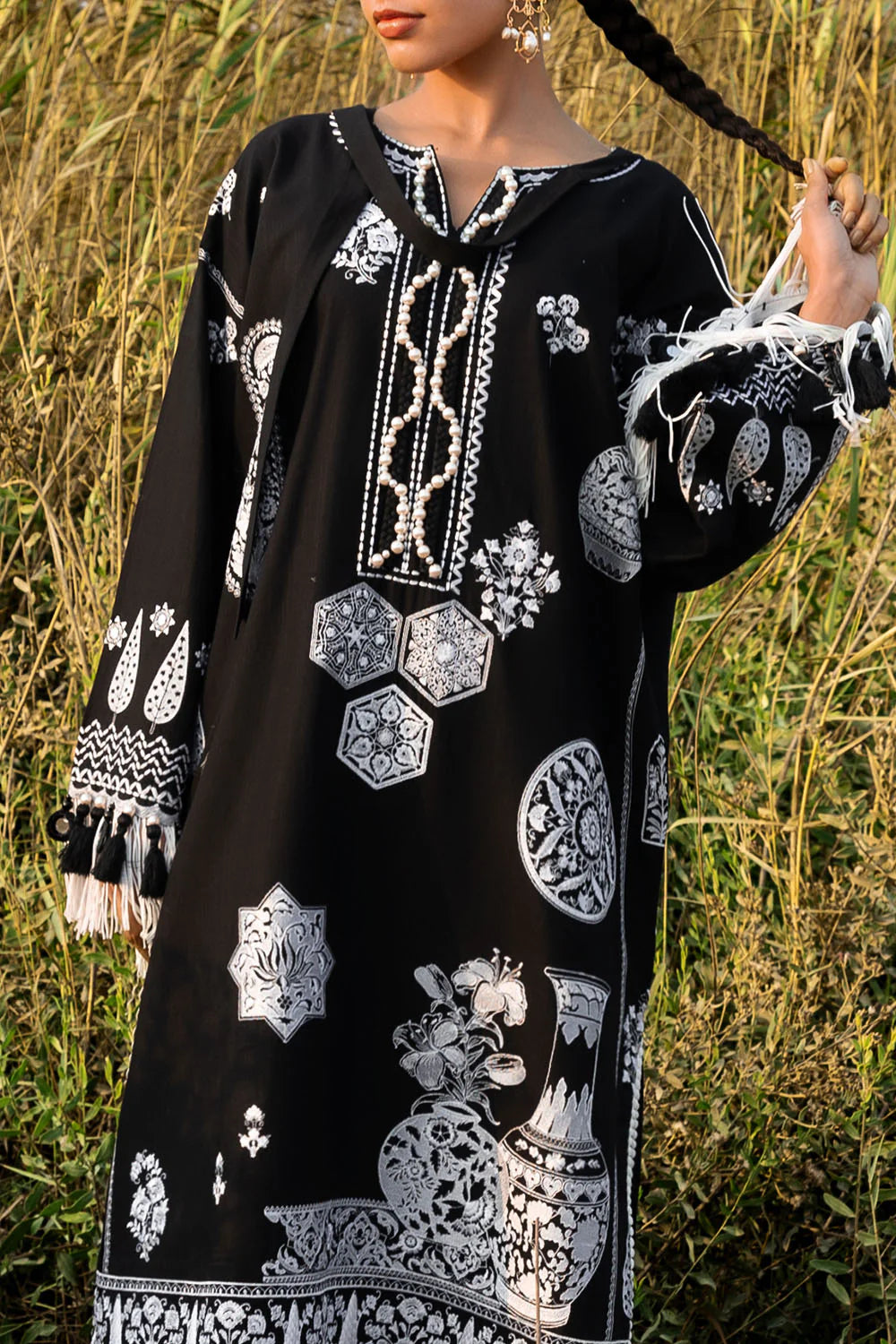Gul Ahmed 2PC Embroidered Khaddar Suit TK-52003