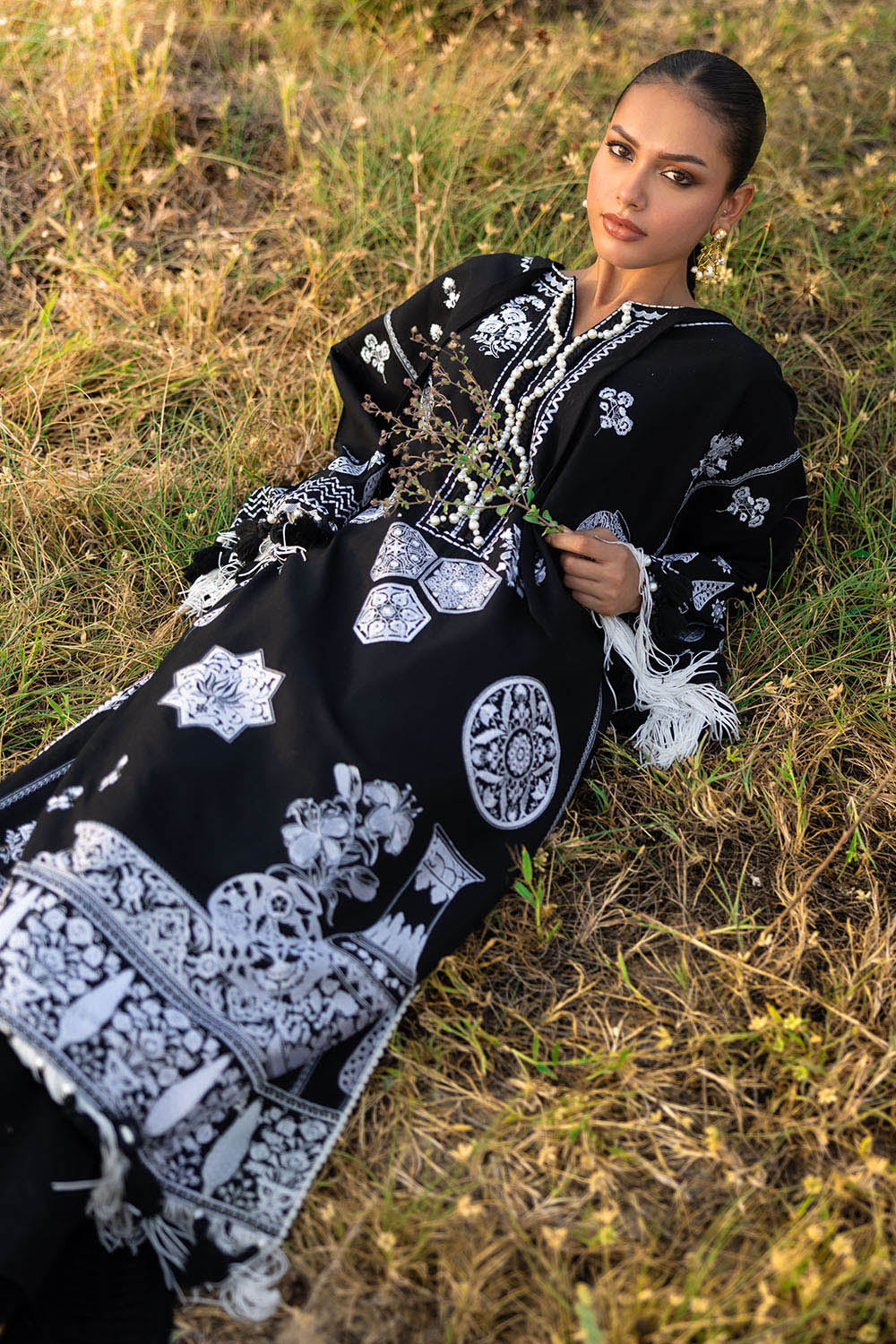 Gul Ahmed 2PC Embroidered Khaddar Suit TK-52003