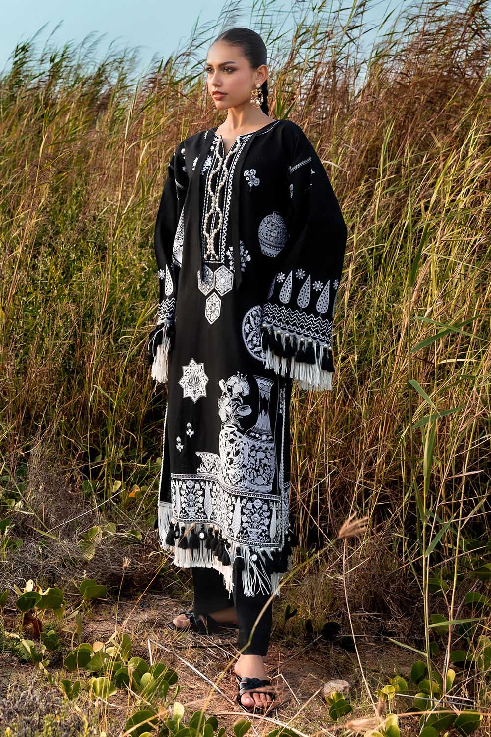 Gul Ahmed 2PC Embroidered Khaddar Suit TK-52003