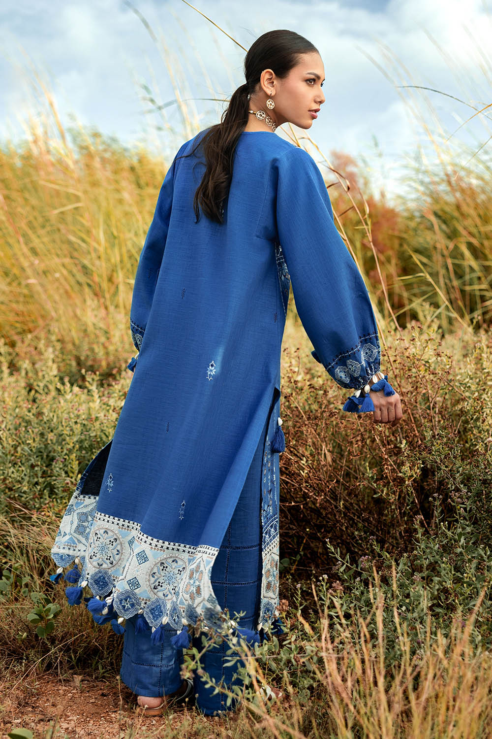 Gul Ahmed 2PC Embroidered Khaddar Suit TK-52007