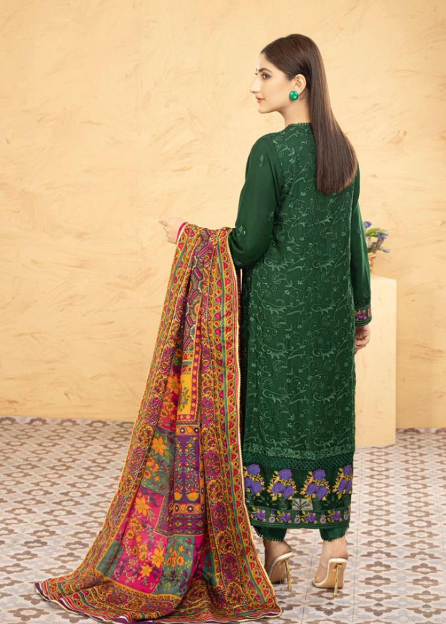 Lush Embroidered Chiffon Chikankari 3 Piece Suit L131