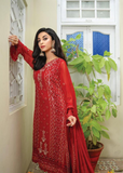 Lush Embroidered Chiffon 3 Piece Suit L123