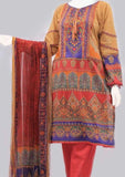 Rafia  Luxury Printed Cotton 3 Piece Suit - DPC104