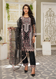 Lush Embroidered Organza 3 Piece Suit L115