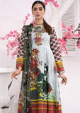 Esha 3 Pcs Frock Digital Printed Lawn with Chiffon Dupatta - BE114